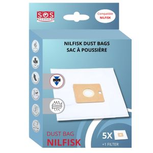 Sacs Aspirateur MisterVac 20 Pièces - Compatibles Fakir TS 720, Filtration Multicouche