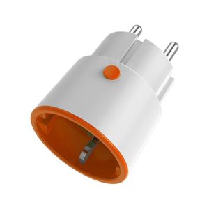 PRISE Tuya Smart Zigbee 3.0 Plug WiFi Socket 16A Surveillance de L'éNergie Minuterie Commutateur Smart Socket Voice Control-EU Plug