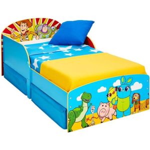 LIT EVOLUTIF Lit pour tout-petits Toy Story, fait de MDF. Y compris 2 tiroirs de rangement, adapté à un matelas de 70 x 140 cm.