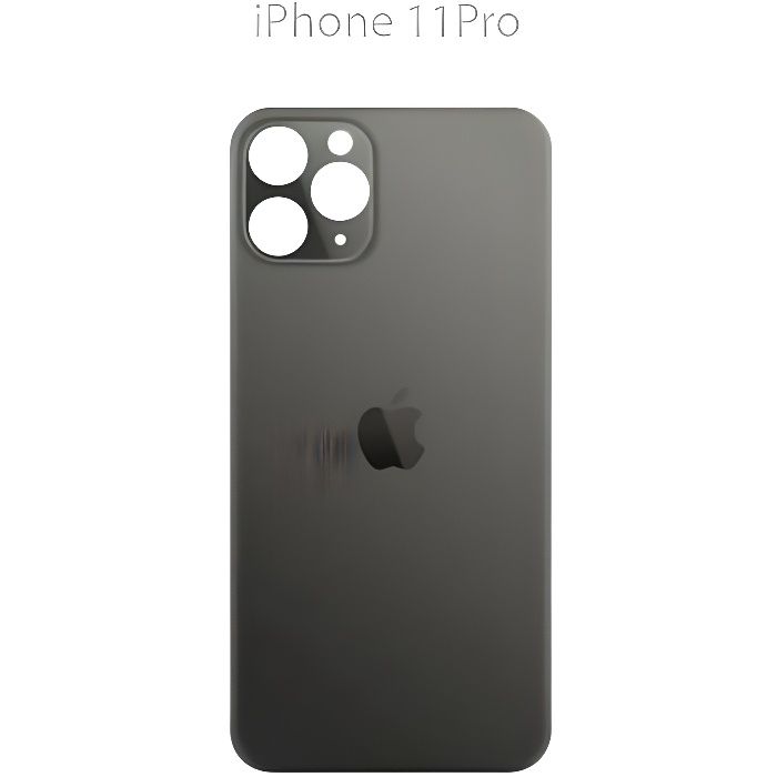 Vitre Arriére Iphone 11 - Noir / Blanc / Rouge / Jaune / Vert / Mauve