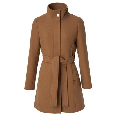 Manteau Basic wool coat Salsa Beige Cdiscount Pr t Porter