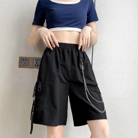 Short Femme Production Européenne Durable Short Chino Femme – Bermuda En Viscose/élasthanne – Longueur Genou, Coupe élégante – Fabriqué En Italie, Production Durable