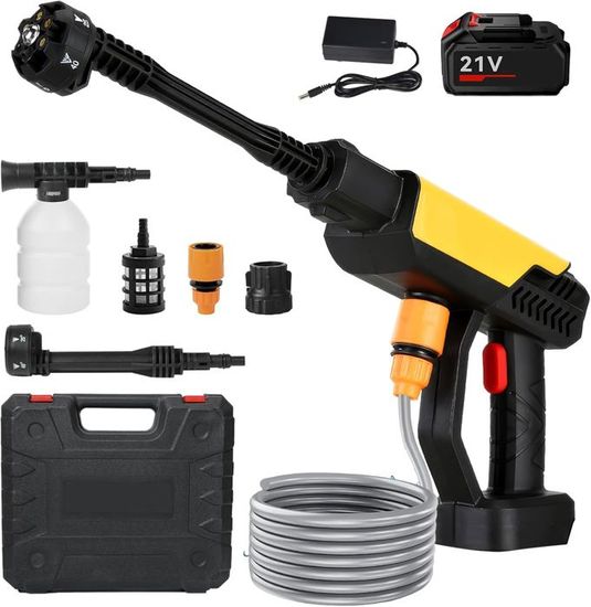 Buse Multifonction 5 En 1 Pour Nettoyeur Haute Pression Worx Hydroshot - 5 Jets (0°,15°,25°,40°,mousse) - Avec Filtre - Compatible WG629, WU630, Etc.