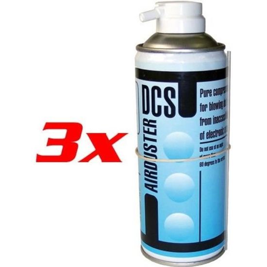 Bombe à air sec - Éco - 3 x 400 Ml - Haute pureté - Gaz comprimé ...