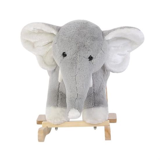 Elephant Cheval a Bascule en Bois pour Bebe Animal a Bascule Exterieur et Interieur Jouet a Bascule avec Accessoire XIL Cdiscount Jeux Jouets