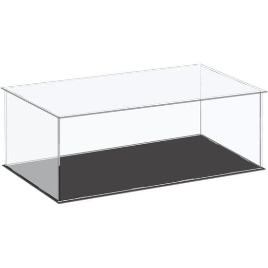 Boîte En Acrylique Transparente à Assembler - Vitrine Anti-Poussière Pour Collection Ou Présentation
