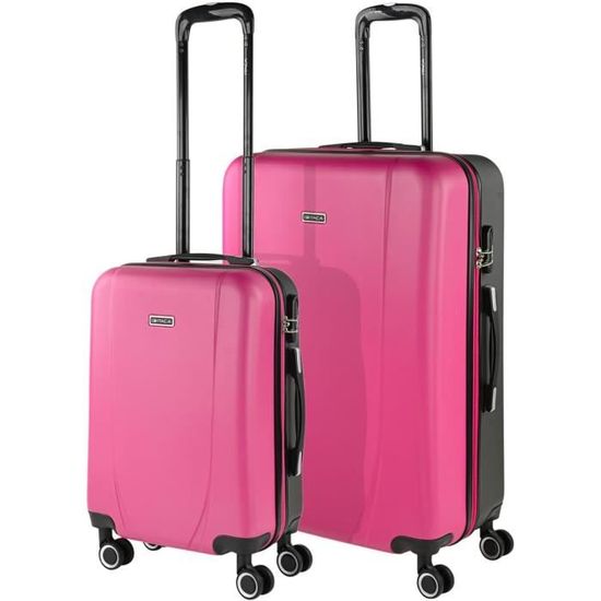 Lot De 3 Valises Rigides ABS Travelhouse - Légères, 4 Roues, Serrure