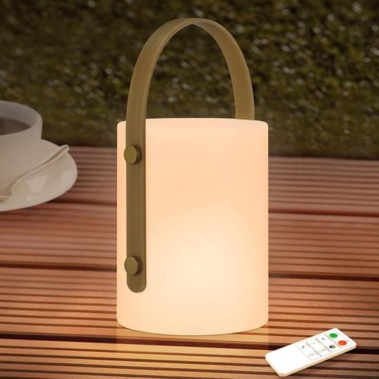 Lampe De Table Rechargeable RGB - 8 Couleurs - IP44 étanche - Pour Intérieur Et Extérieur