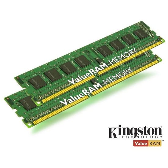 Kingston ValueRAM DDR3 16Go (Kit 2x8Go), 1600MHz CL11 240-pin DIMM - KVR16N11K2/16