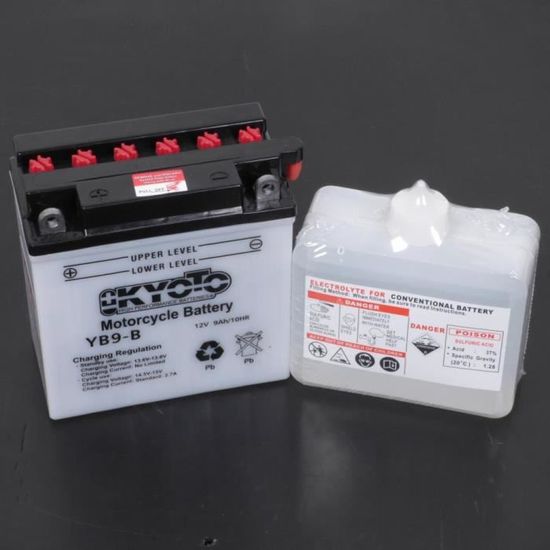 Batterie Kyoto Moto Honda 125 Cb 1990 A 00 Yb9 B Cdiscount Auto
