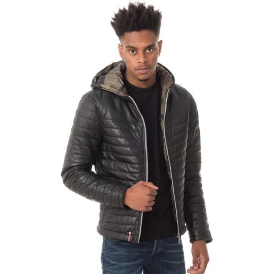 Blouson Homme OAKWOOD Aurelien 3 noir Cuir de mouton Adulte Homme Noir Cdiscount Pret a Porter