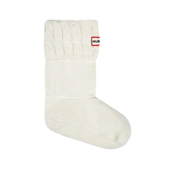 Chaussettes HUNTER Grand Mini Blanc Femme Polaire