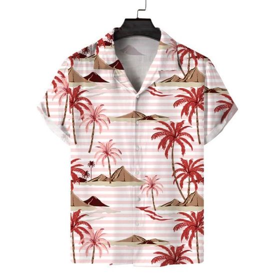 Chemise Homme Reel Legends, Manches Courtes, Drapeau Américain Et Poissons - Taille 2XL, Bleu Marine Délavé