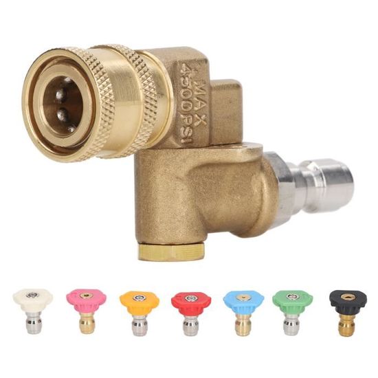 Lot De 10 Embouts Pour Nettoyeur Haute Pression - Buses Turbo 6,35 Mm, Compatible Karcher K2 à K7 - Acier Inoxydable