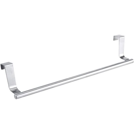 Porte-Serviettes Sur Pied En Métal Blanc – Rangement Cuisine/Salle De Bain, 3 Rails, 28,5x10x23 Cm