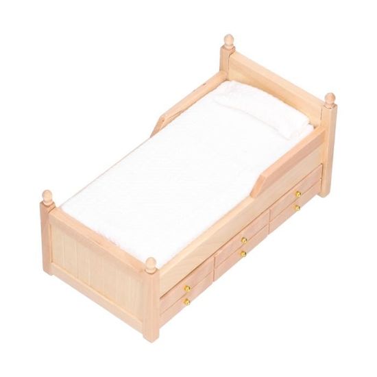 Lits Et Meubles Ensemble De Chambre à Coucher Meubles Armoire En Bois Pour Chambre Armoire Miniature Poupées Maison De Poupée Chambre Lit Commode