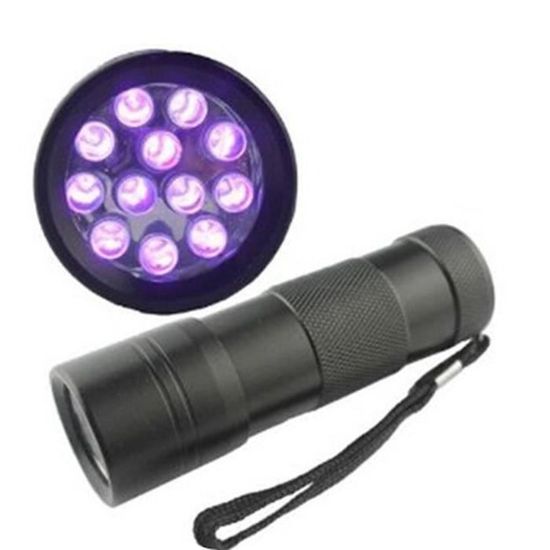 Lampe Torche UV BlackLight 9 LED - Mini Lampe D'inspection Ultra Violette
