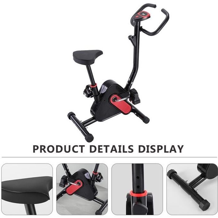 Vélo d'appartement care - 102x65x41cm- Résistance à la conduite réglable