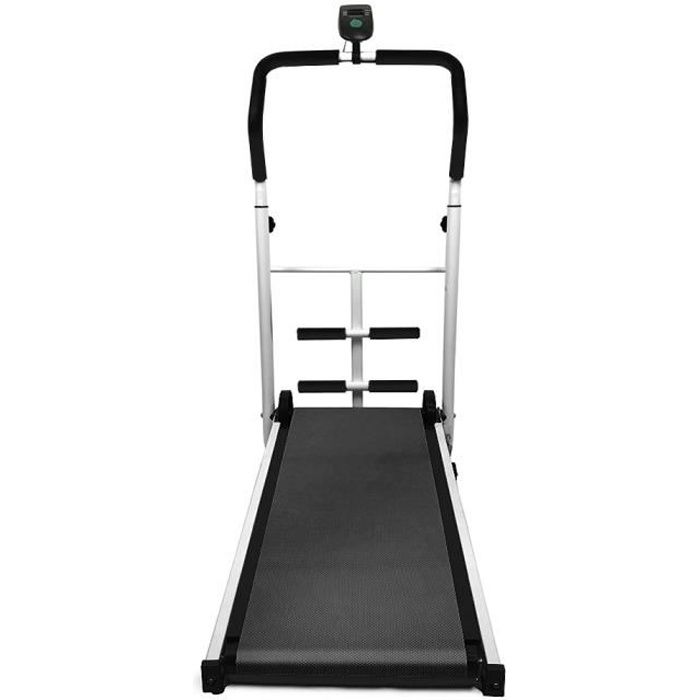 Tapis de Course Mécanique Tapis Rolant Pliable Tapis de Marche pour Course Sit-Up Fitness