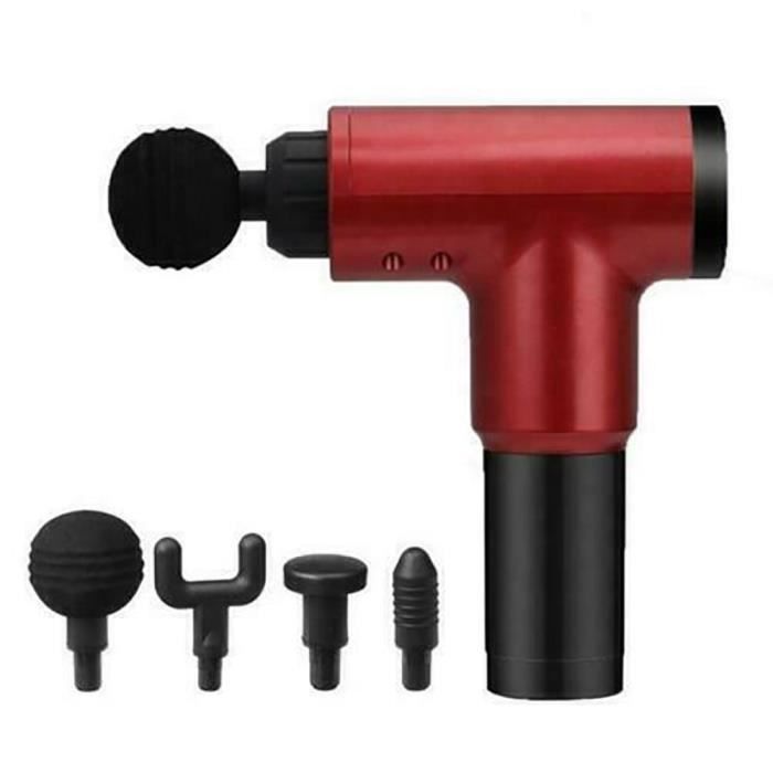Pistolet de Massage haute fréquence Relaxation musculaire Relaxation du corps Massage électrique exe - Modèle: Rouge - HSJSZHA10392