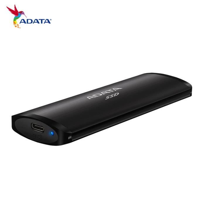 SSD externe ADATA SE760 1 To USB 3.2 Gen2 Type-C 1000 Mo / s noir