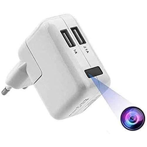 HD Caméra cachée 1080P Caméra Espion WiFi Spy Cam Chargeur USB Microcaméras Espion Détection de Mouvement Caméra de Surveillance C