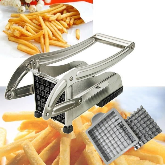 Nouvelle Machine de découpe de pommes de terre en acier inoxydable coupe-frites anti-dérapant grise