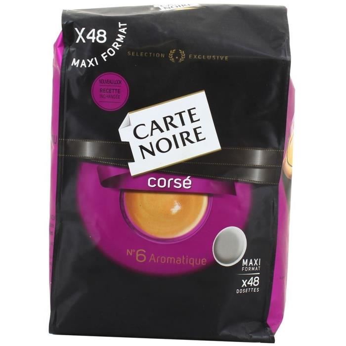 CARTE NOIRE Café Noir Corsé - 48 dosettes - 336 g