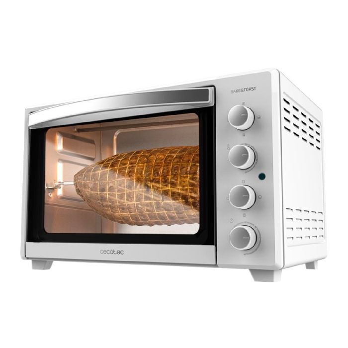 Cecotec Bake&Toast 4500 White Gyro Mini-four de table à convection électrique. Avec rôtissoire. Cuisson par convection.