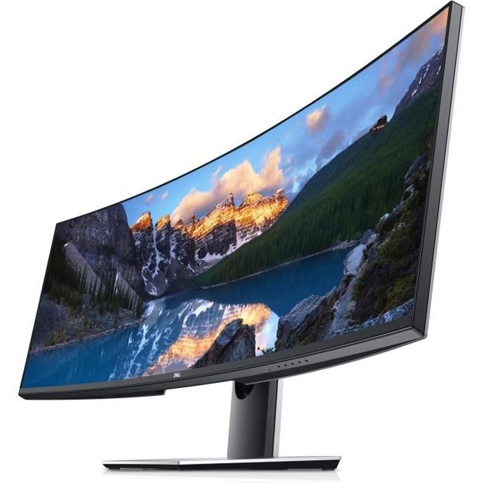 Ecran 49' QHD Incurvé USB-C - Dell U4919DW - Dalle 32:9 IPS - 5120x1440 - 350cd-m2 - 8ms - 1000:1 - USB-C-HDMI-DP-USB3 -