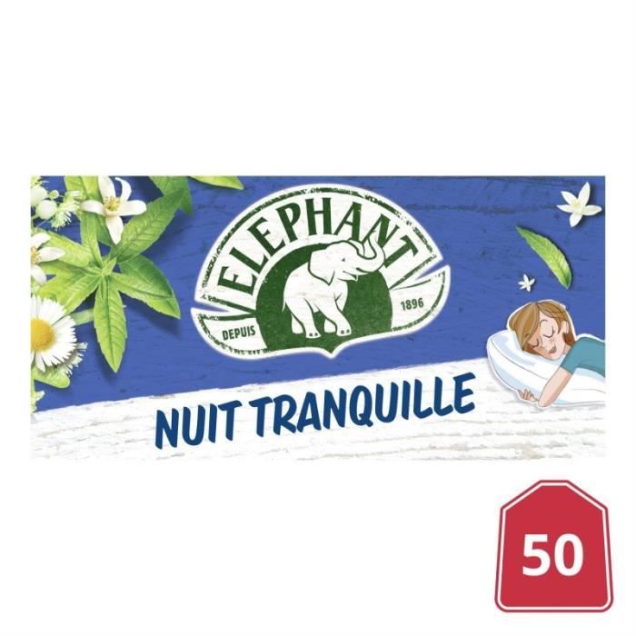 ELEPHANT - Infusion Nuit Tranquille 76G - Lot De 4