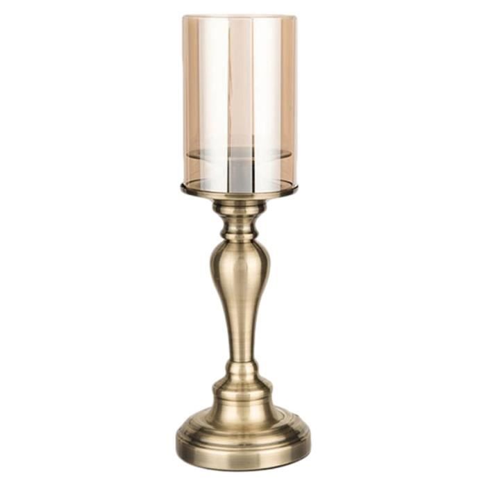 Bougeoirs en verre, chandeliers cylindriques pour la décoration intérieure, centres de table de dîner de noce, cadeau de S