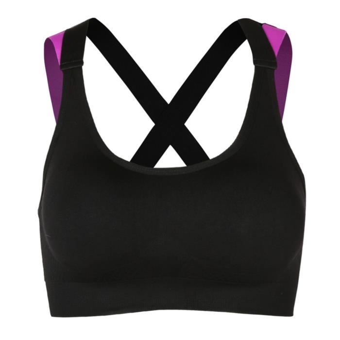 PROTEGE-POITRINE - SOUTIEN-GORGE DE PROTECTION 1pc soutien-gorge de sport sans armatures Yoga Fitness femmes manches débardeur