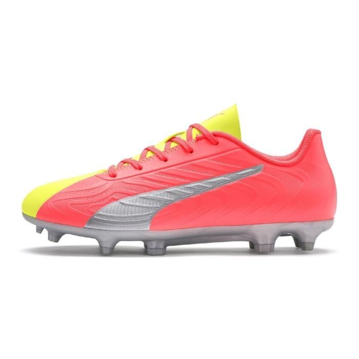 Puma One 20.4 FG/AG Orange/Jaune Junior Syntéthique