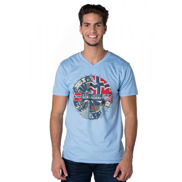 GEOGRAPHICAL NORWAY T-Shirt BLANC Blanc - Homme