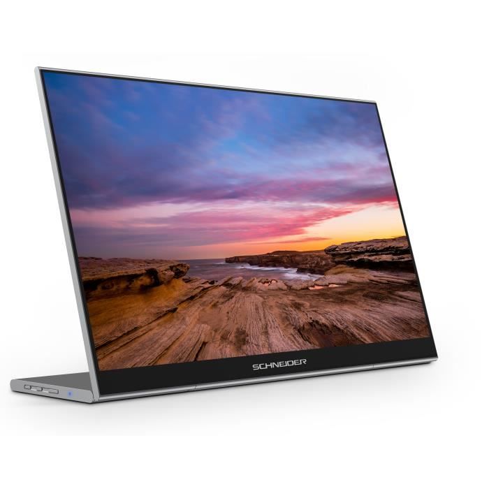 SCHNEIDER - SC16PM1F - Moniteur portable - 15,6 pouces - Full HD - Gris foncé