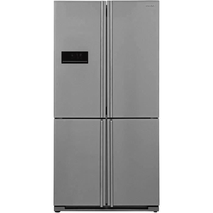 SHARP SJ-FF560E0I Réfrigérateur 4 Portes - 588 L - 4 portes et 8 compartiment - Inox