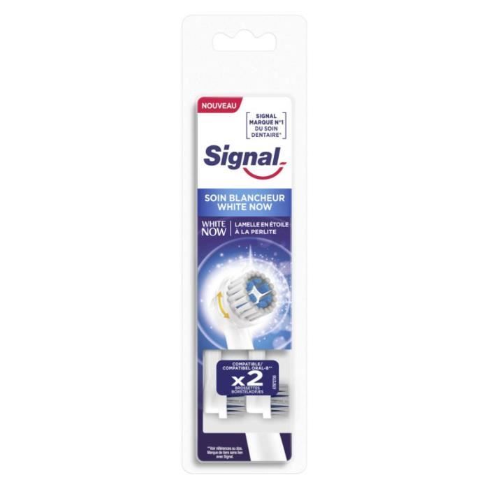 SIGNAL Brossettes pour brosse à électrique White now x2