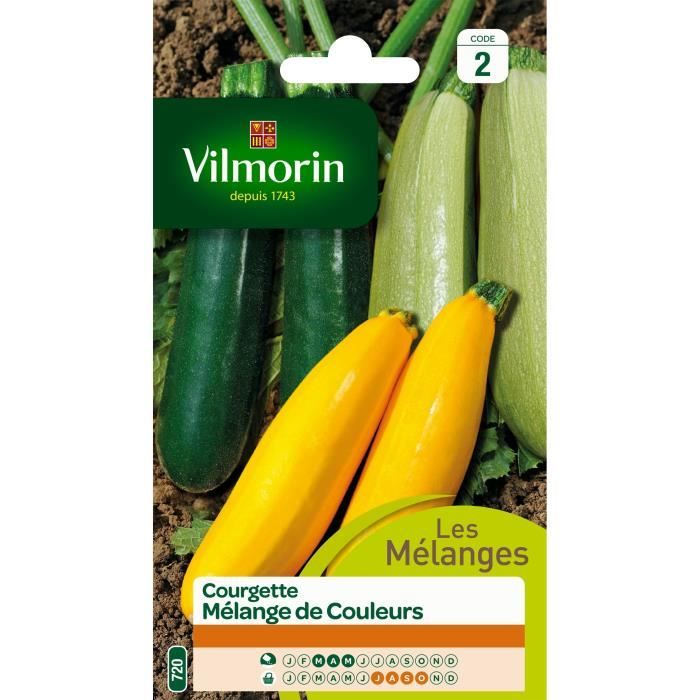 VILMORIN Mélange graines de Courgette différentes couleurs