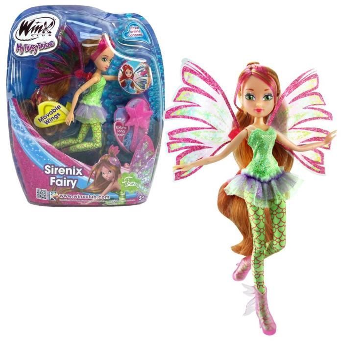 Flora | Sirenix Fairy Poupée | Winx Club | Fée 28 cm | My Fairy Friend