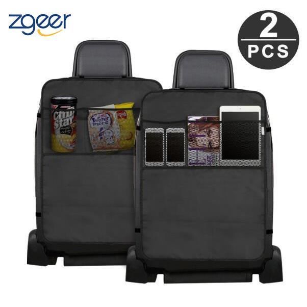 2Pcs Protection de Siège Voiture, Organisateur de Voiture Protege Siege Auto Protecteur de Siège Protection de Dossier Protection Ar