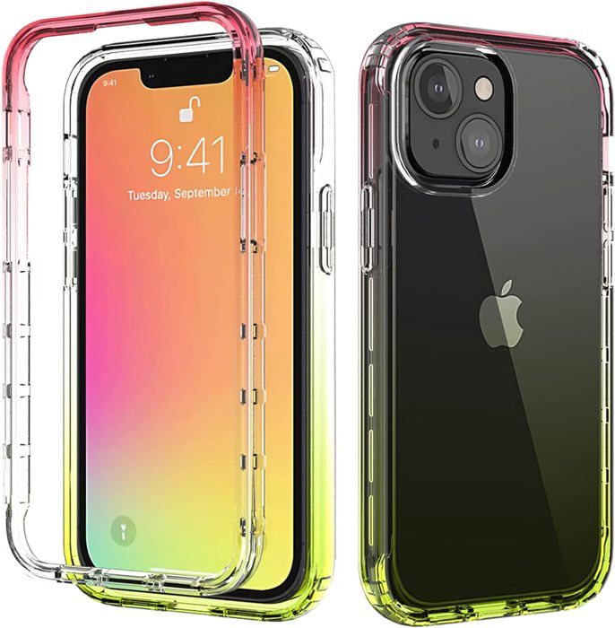 Coque Silicone TPU Noire + Verre Trempé Pour IPhone 13 - Little Boutik - Neuf En Boîte