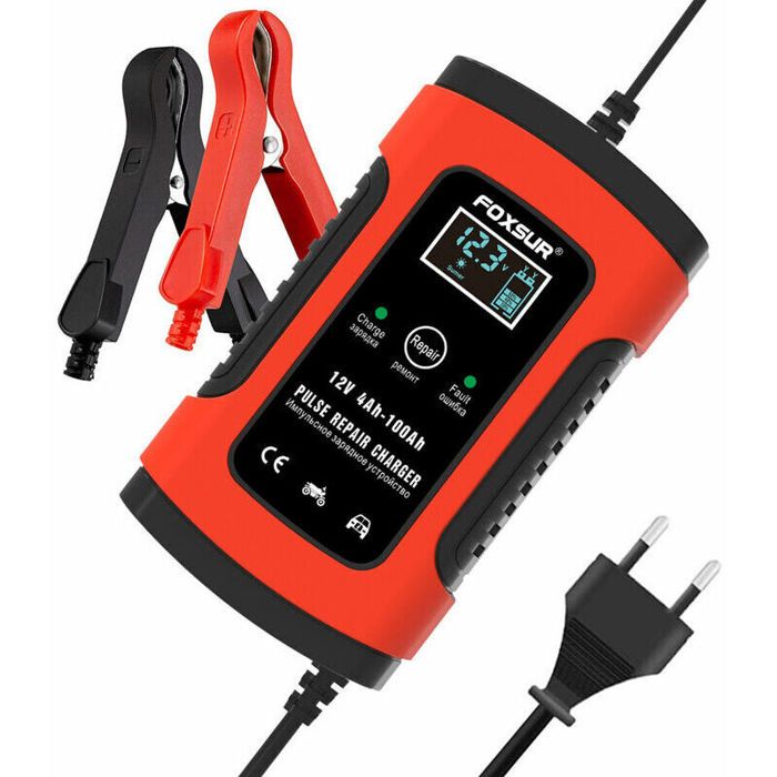 Chargeur De Batterie 12V 1000mA MOTOPOWER MP00205B - Automatique Avec Désulfation - Pour Voiture, Moto, Camping-car