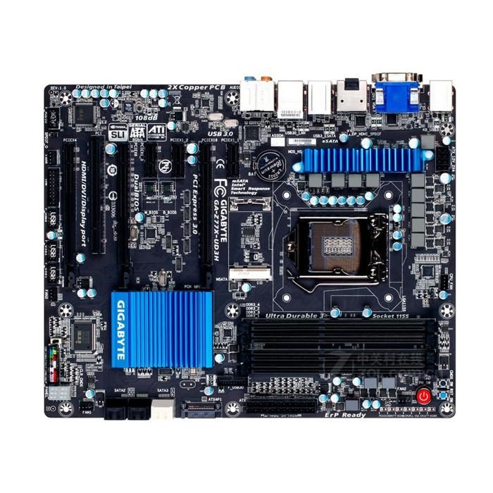 Carte mère GIGABYTE GA-Z77X-UD3H Intel Z77 Socket LGA1155 4xDDR3 SDRAM 32GB ATX - Gigabyte