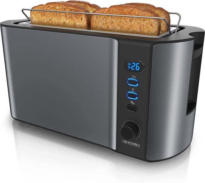 West Bend QuikServe Grille-Pain Compact 2 Tranches avec Fentes Extra Larges et Extérieur Cool, en Noir (77224