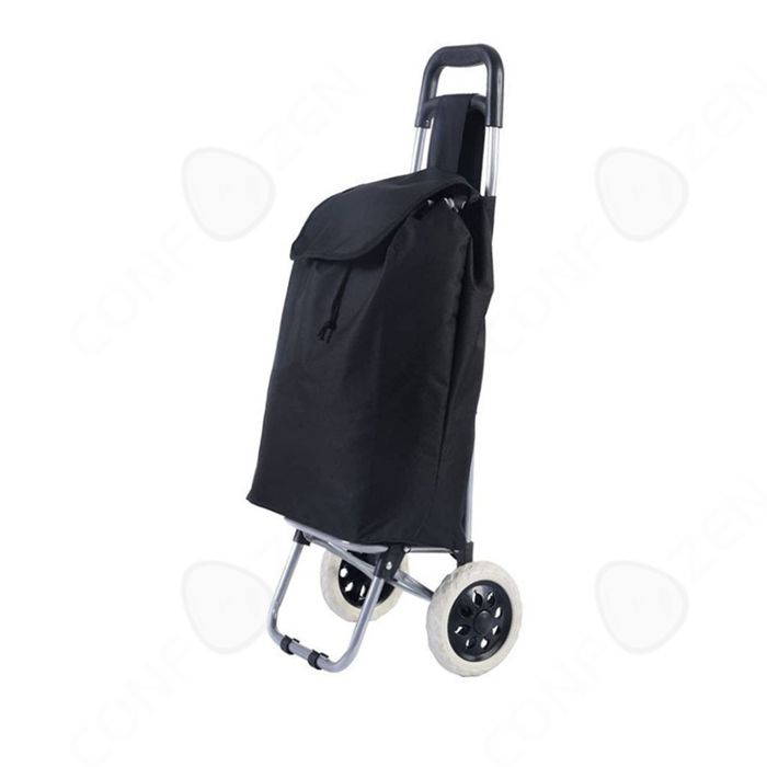 Chariot De Courses 2-en-1 Pliable - Sac Avec Roues, Capacité 20kg Pour Supermarché Et Voyage