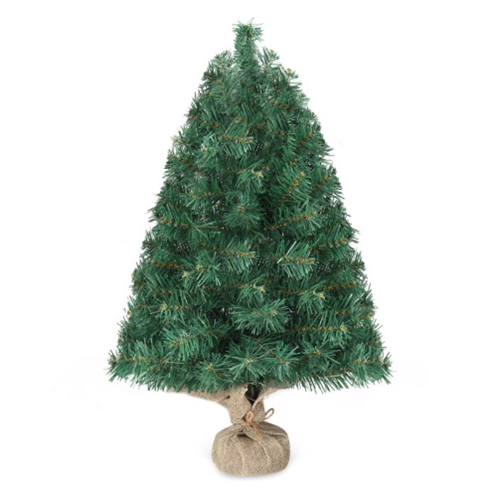 Mini Sapin De Noël 64 Cm 50 Lumières LED 75 Pointes De Branches 8 Pommes De Pin 8 Modes D'Éclairage Neige Réaliste