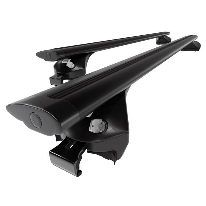 Barres De Toit Transversales Aluminium Noir Pour Kia Stonic 2017-2025 - OMAC Porte-Vélos, Coffre Et Ski
