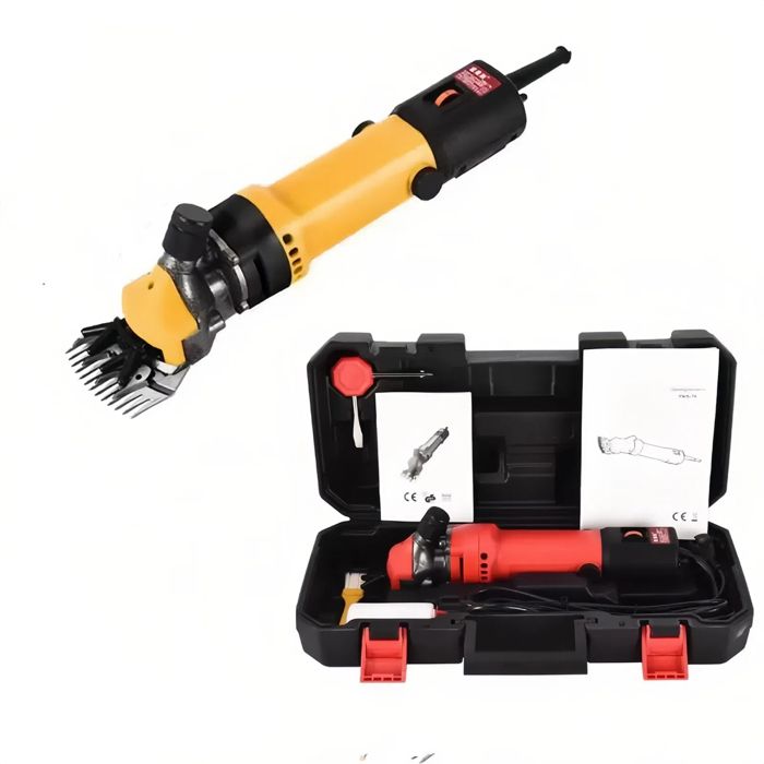 Comparer les prix de ECELEN-Tondeuse à moutons électrique 220V-tondeuse laine puissante pour moutons-chèvres-alpaga–Lame remplaçable-Jaune