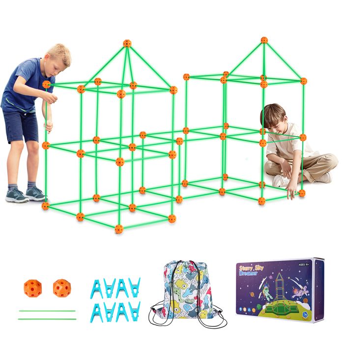 Kit de Construction - DUOKU - YAOSHUN140PCS - 140 Pièces - Tente de Jeu - Enfants 4 à 8 Ans